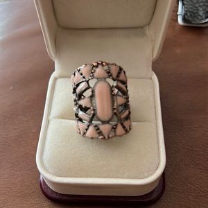 Pink ring, pale pink color